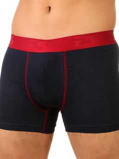 Боксеры из хлопка и лайкры черного цвета E5 Underwear RT23